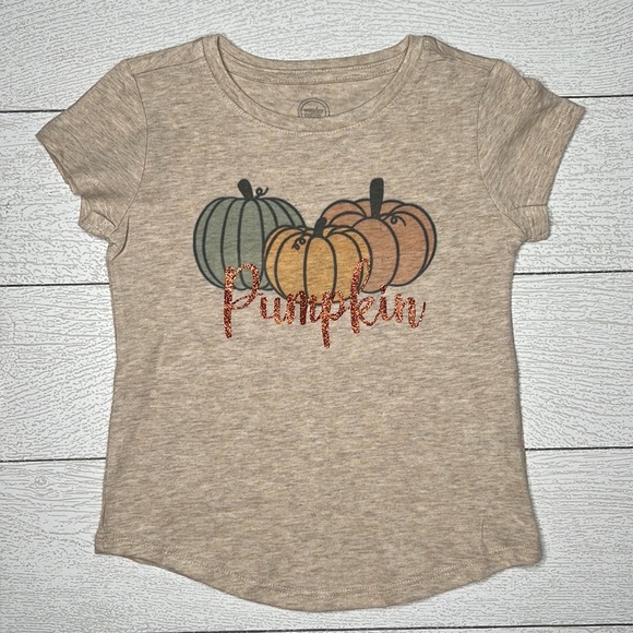 Girls XS (4-5) Fall Pumpkin Custom Made Graphic TEE - Picture 2 of 5